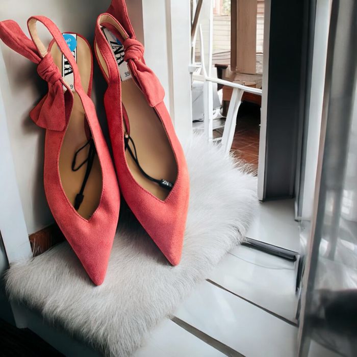 Zara szpilki zamszowe Nowe 39 Buty