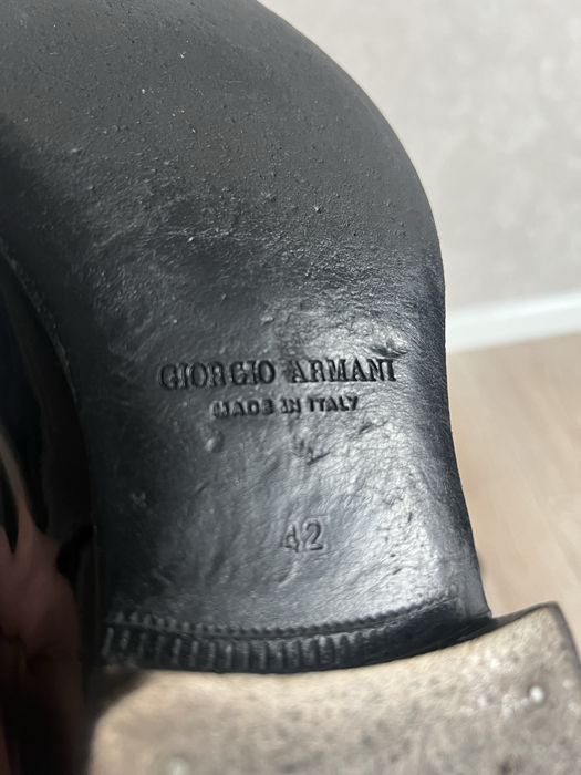 Чоловічі лаковані туфлі Georgio Armani