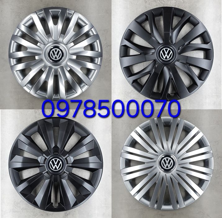 Ковпаки Volkswagen R15 Фольксваген Golf Passat Caddy Jetta Polo Tiguan