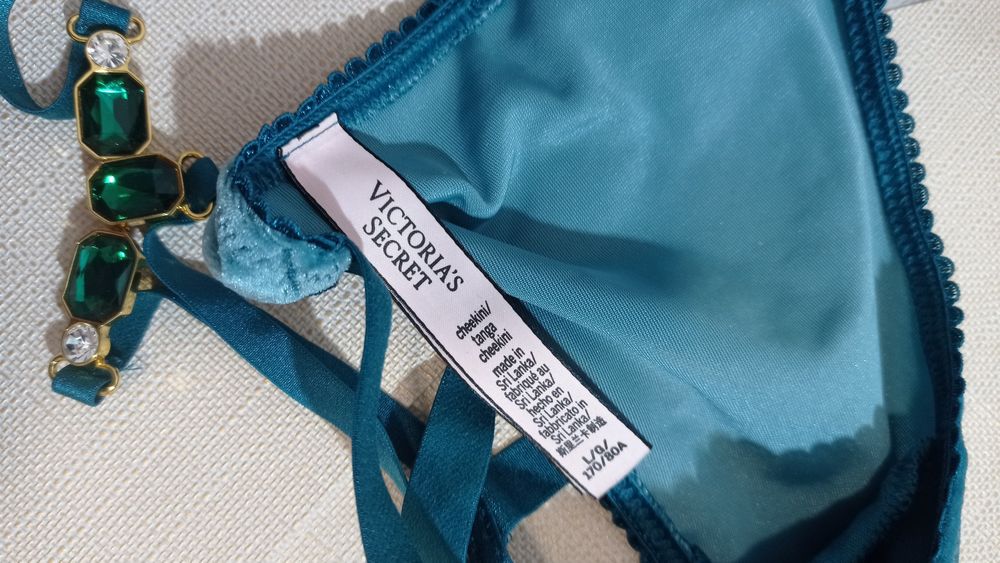 L nowe Victoria's Secret majtki strappy