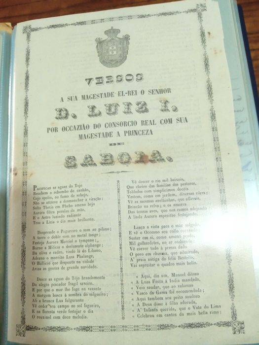 Versos a sua Magestade 1862