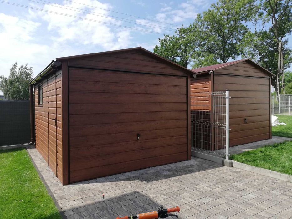 Garaż Blaszany -Orzech|Blaszak|Schowek |Magazyn|Wiatka|Hala| -ESSTAL*