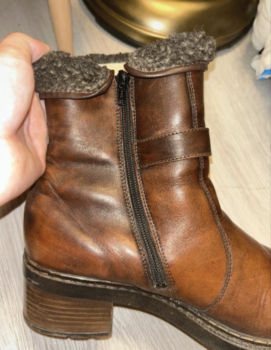 Botki skórzane Rieker