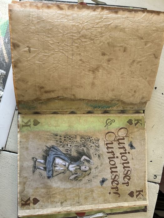 «Алиса в стране чудес» Джанкбук JUNK BOOK ручной работы