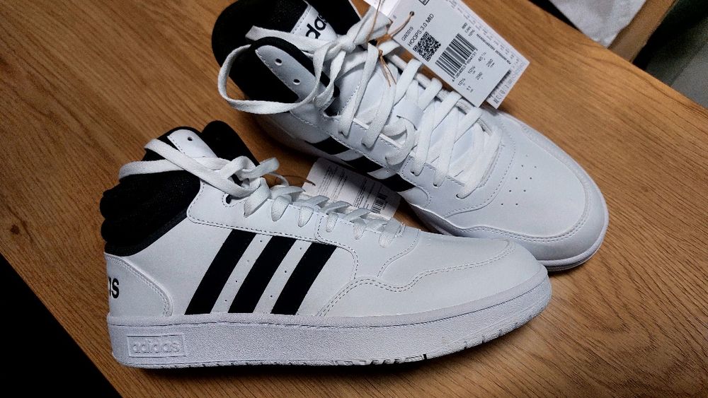 Buty białe wysokie Adidas