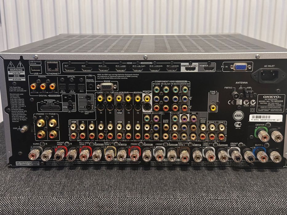 ONKYO TX NR5008 - Prawdziwy kolos wśród amplitunerów 1050 Wat !