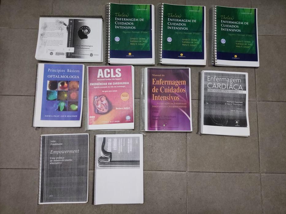Lote de livros Enfermagem/Medicina