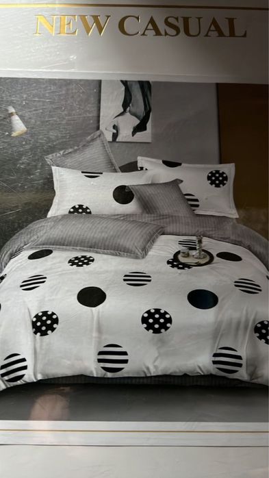 Постельное белье на кровать Фланель байка 4 наволочки Постіль байка