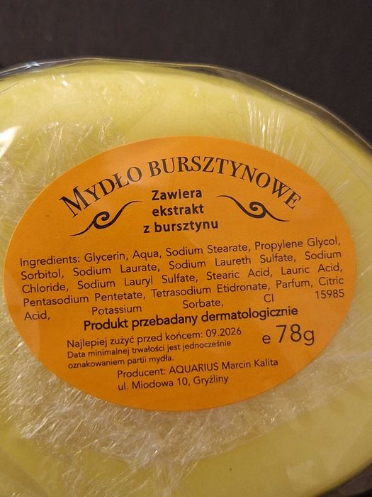 Mydło bursztynowe