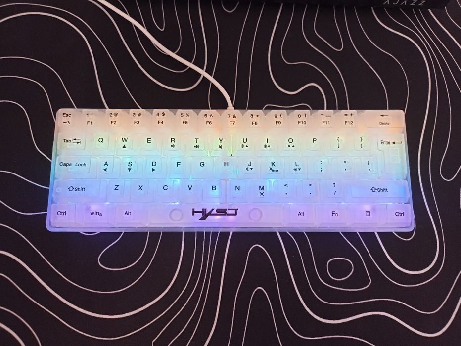 Компактная игровая клавиатура HKST (HXSJ) 60% White