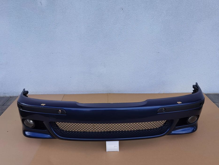 ZDERZAK BMW E39 M PAKIET TOPASBLAU SPRYSKI PDC PRZEDNI PRZÓD ORYGINALNY WYSYŁKA BDB