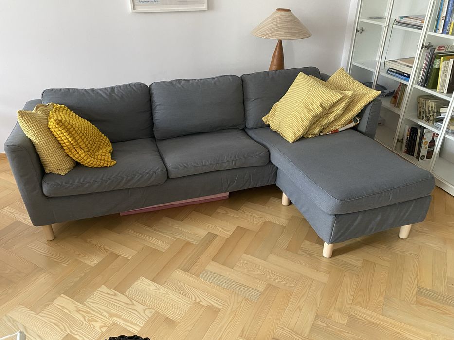 Kanapa sofa Ikea Parup z szezlongiem 3 osobowa