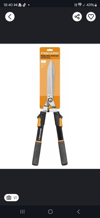 Sekator L11 Fiskars plus nożyce teleskopowe Fiskars