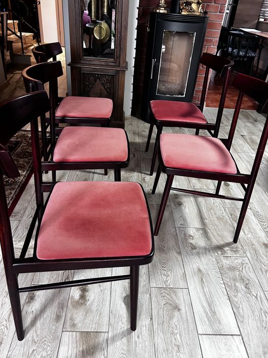 Komplet 5 krzeseł Thonet TON Czechosłowacja lata 70, PRL, Vintage