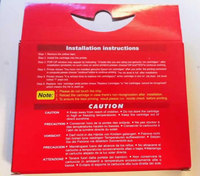 Tinteiros para impressora Epson XP