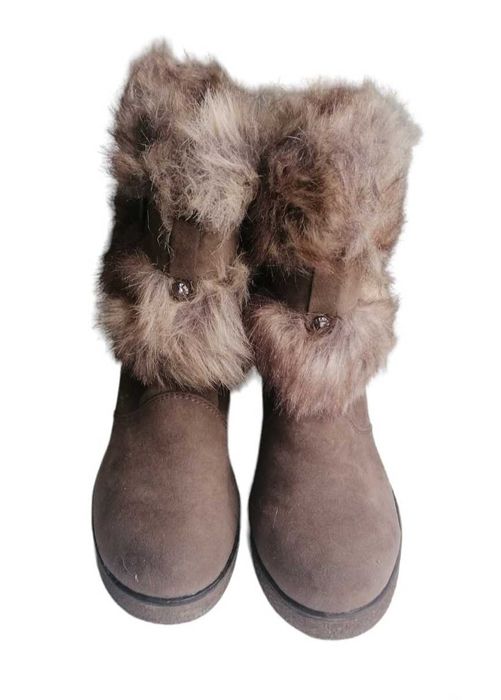 Botki koturny futerko klamry