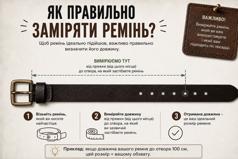 Ремінь з латуною пряжкою. Шкіряний пасок 4 см. Чоловічий - Жіночий