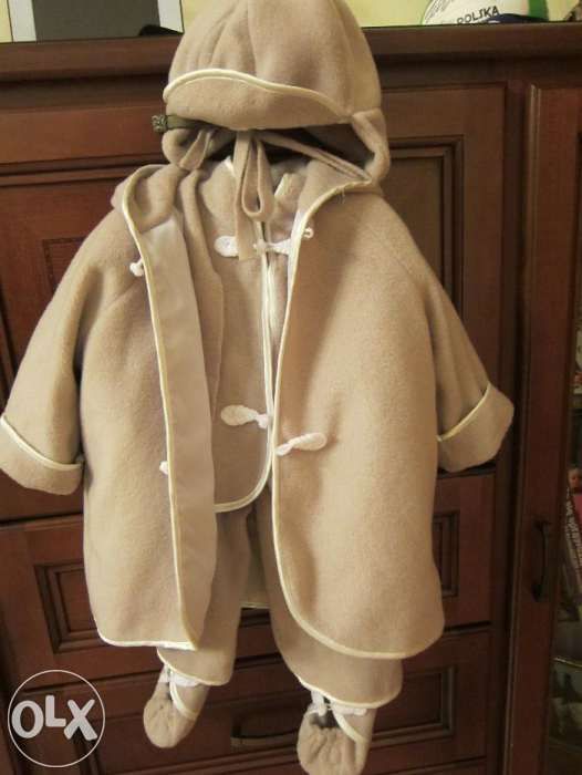 7 części Ubranko / garniturek do chrztu roz.74 Carpe Diem