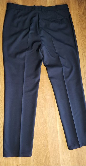 Spodnie męskie czarne garniturowe eleganckie XL 54