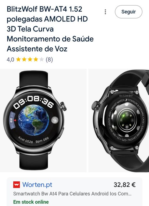 BlitzWolf BW-AT4 Smartwatch – Free Shipping Within 48 Hours64751104035075123