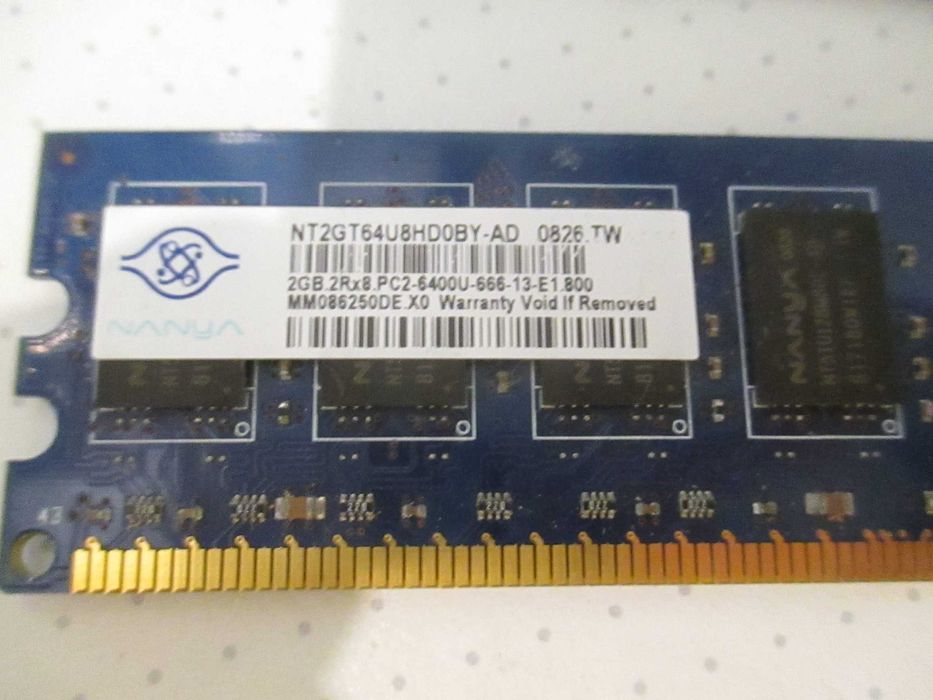 Оперативная память Nanya DDR2 NT2GT64U8HD0BY-AD PC2-6400U