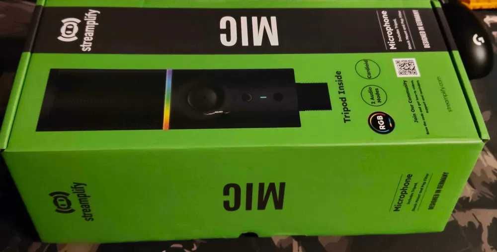 Microfone PC + Tripod Streamplify (Usado uma vez)