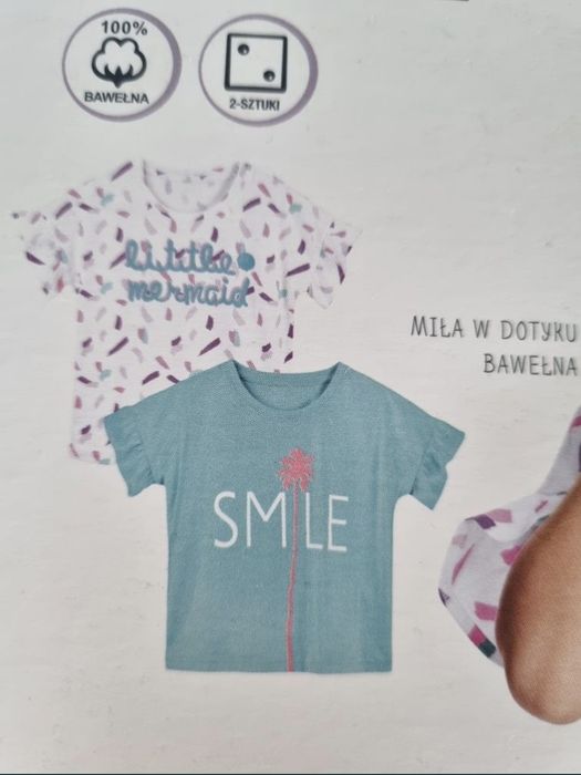 Koszulki tshirt 2pack NOWE r.98, 104, 110, 116