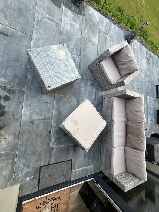 Zestaw rattanowy ogrodowy