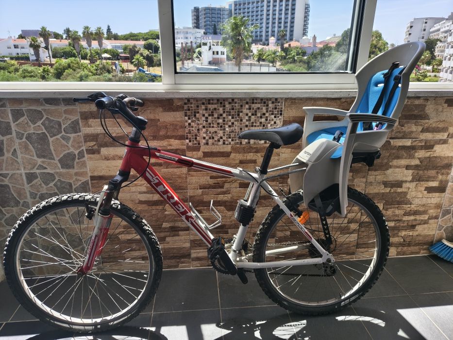 Bicicleta com cadeirinha de criança