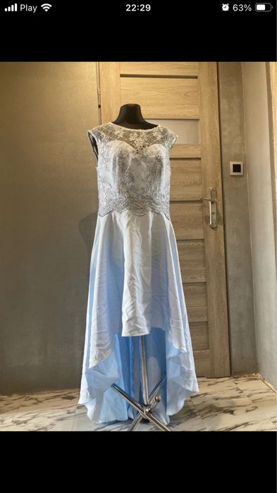 Błękitna asymetryczna xl/xxl