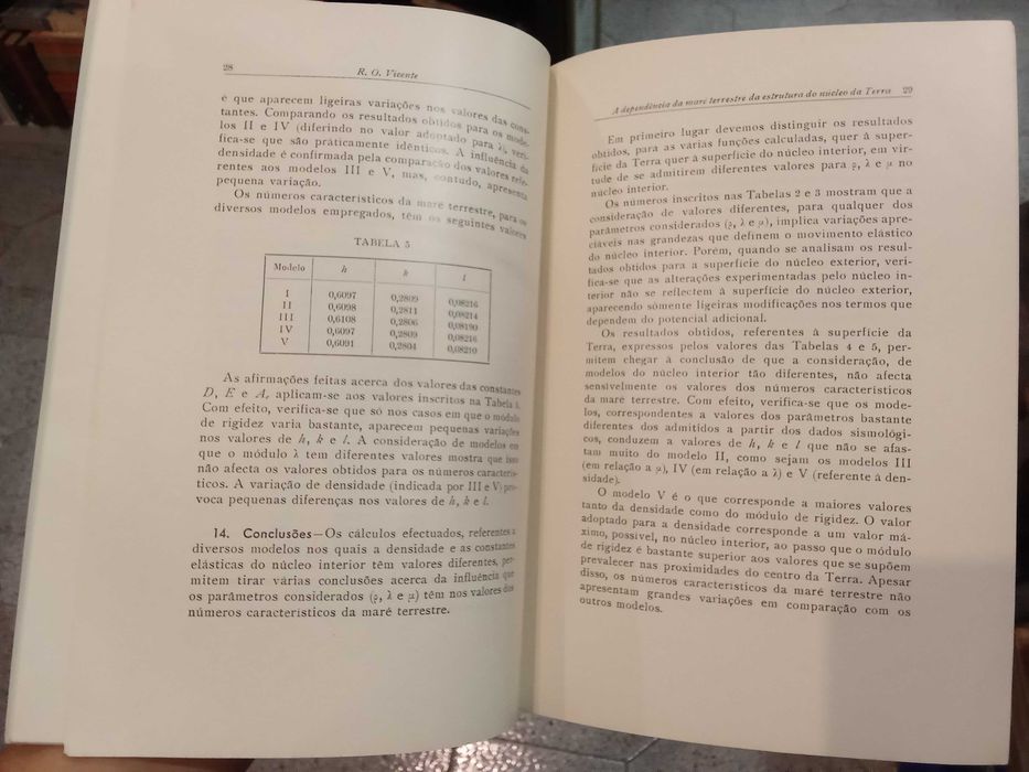 A dependência da Maré Terrestre da estrutura do Núcleo da Terra