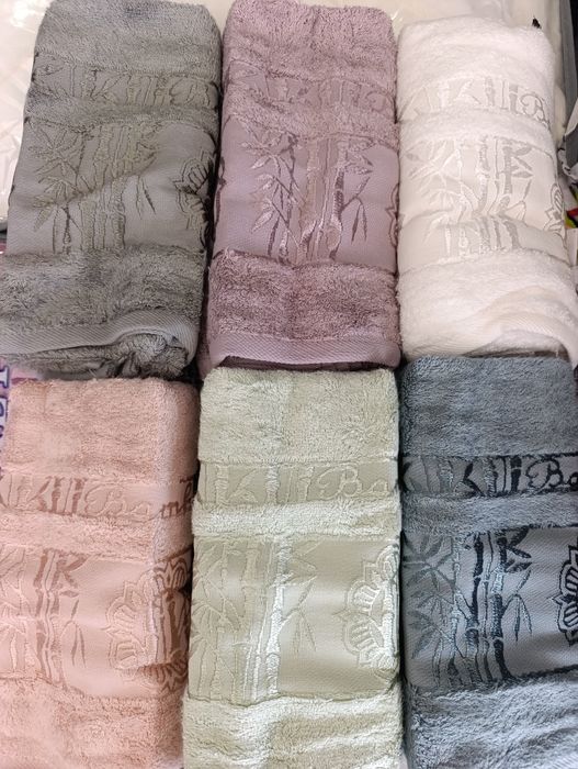 Рушники 100% бамбук. Туреччина. 500 щільність. 50х90 та 70х140.