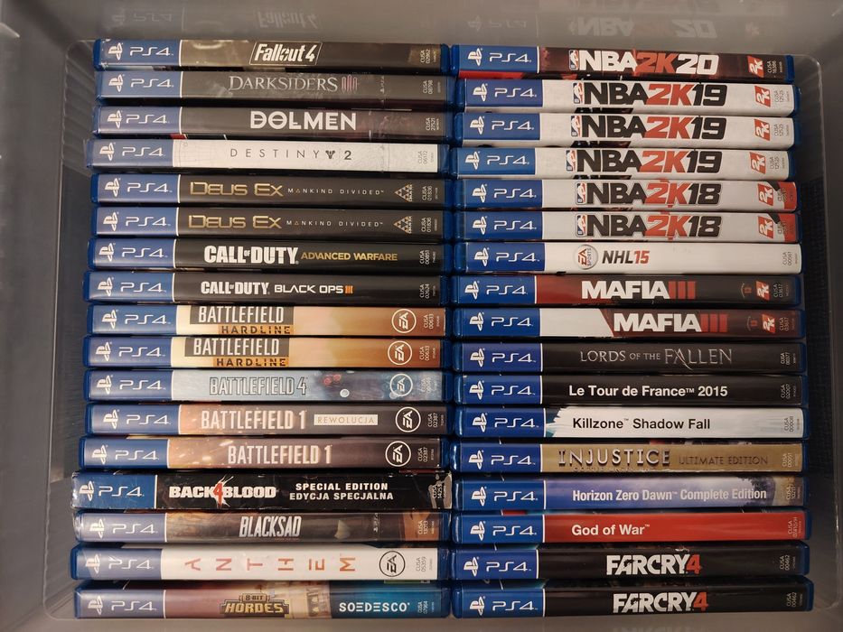 Duży zestaw gier PS4 PlayStation 4