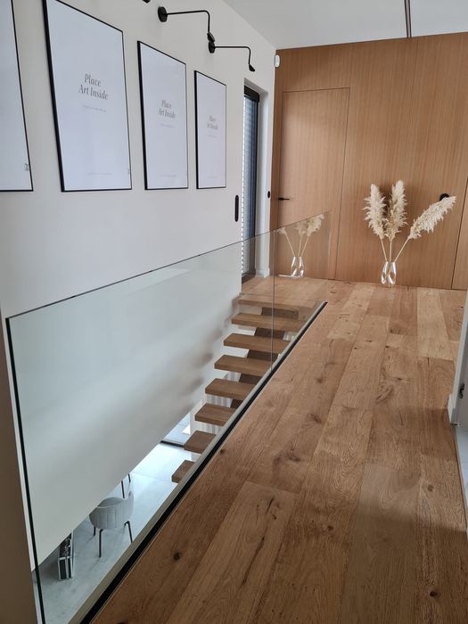 Szklane balustrady wewnętrzne zewnętrzne balkon balkony taras