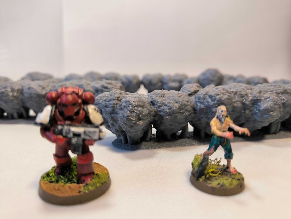 Krzew (B) żywopłot zestaw Makieta Diorama Model