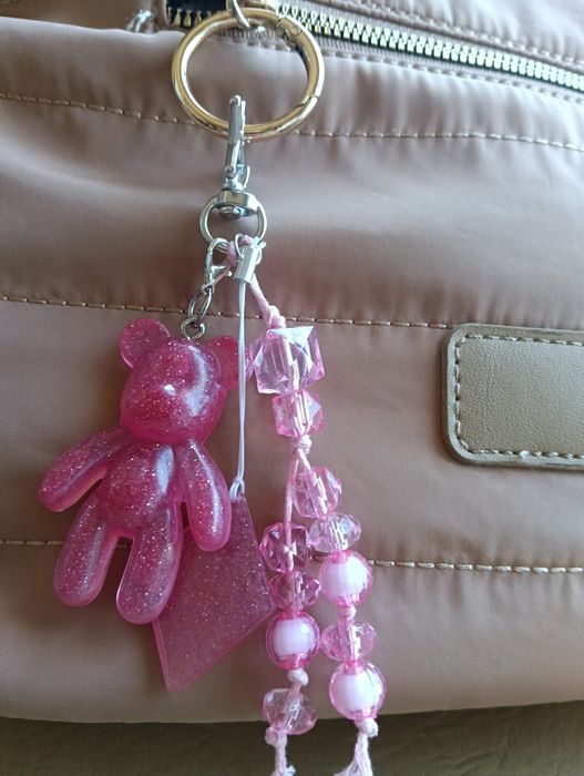 Bag charm artesanal urso