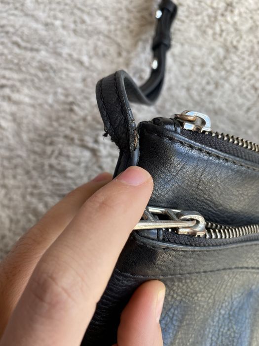 Mala tiracolo original  zadig & voltaire pele preta clutch