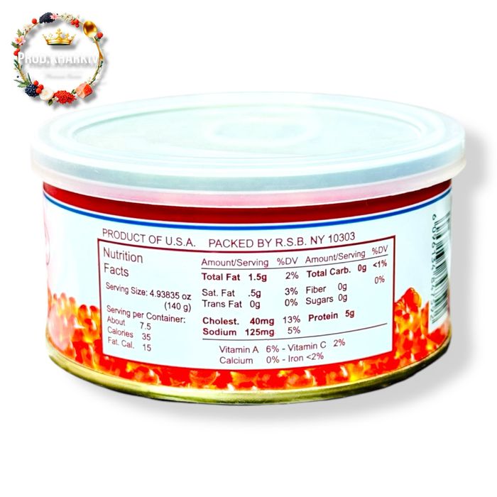 Икра Красная горбуши alaska malosol 140 грамм