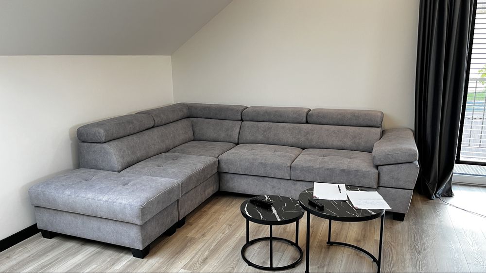 Kanapa narożna z funkcją spania