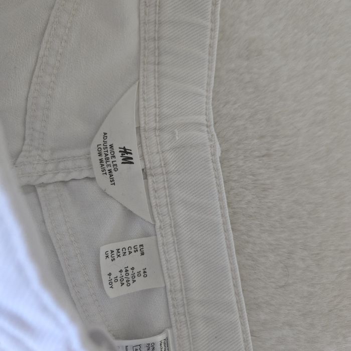 Calças brancas menina H&M Tamanho 9-10 anos