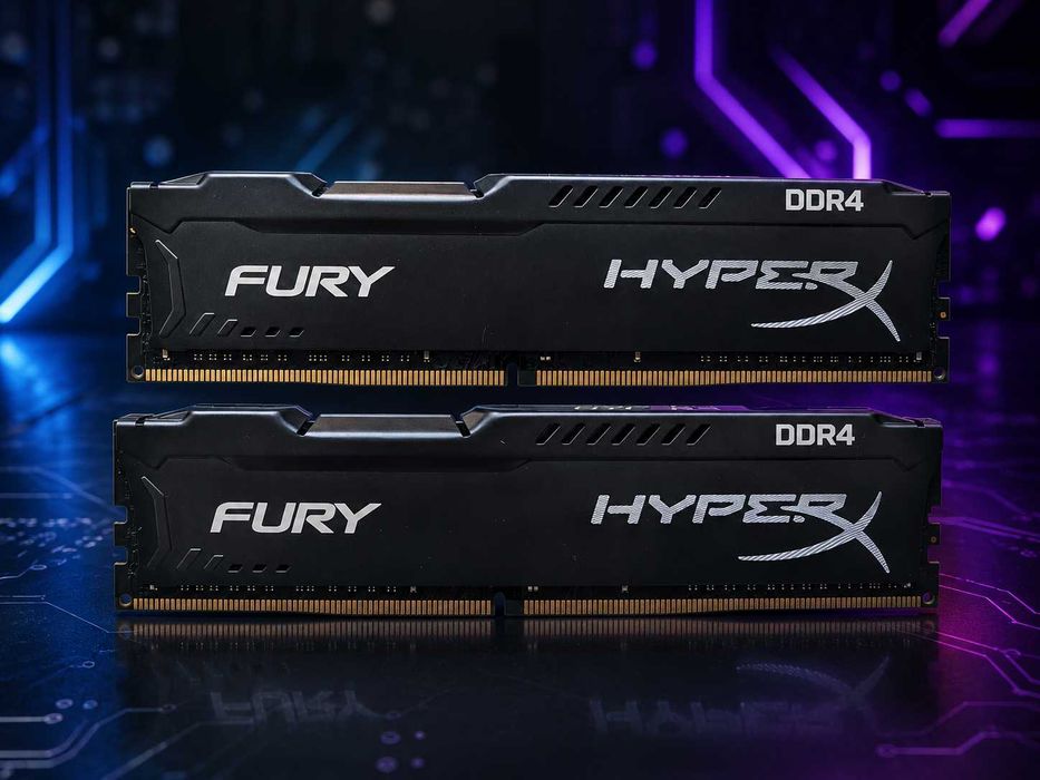 Оперативна пам'ять для ПК Kingston HyperX Black Fury DDR4 16GB (2x8GB) 2666MHz UDIMM PC4-2666
