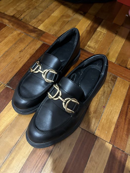 Лоферы искусивенная кожа