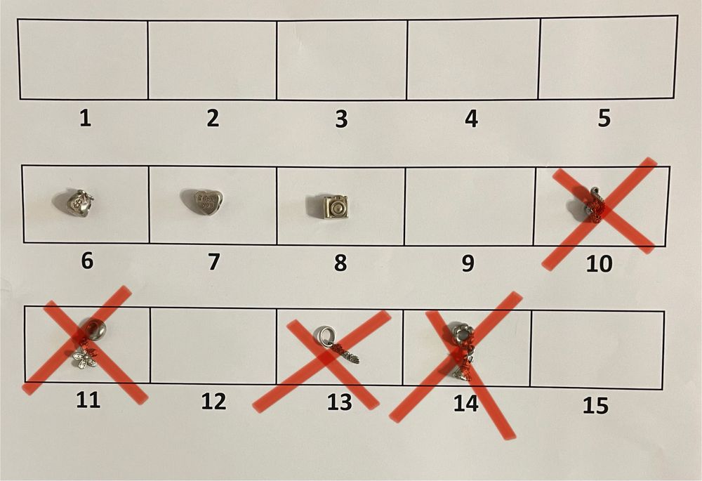 Шарми зі срібла 925 проби