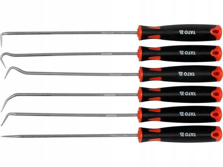 Набір слюсарних гачків для зняття сальників 6 шт 240 мм YATO YT-08428