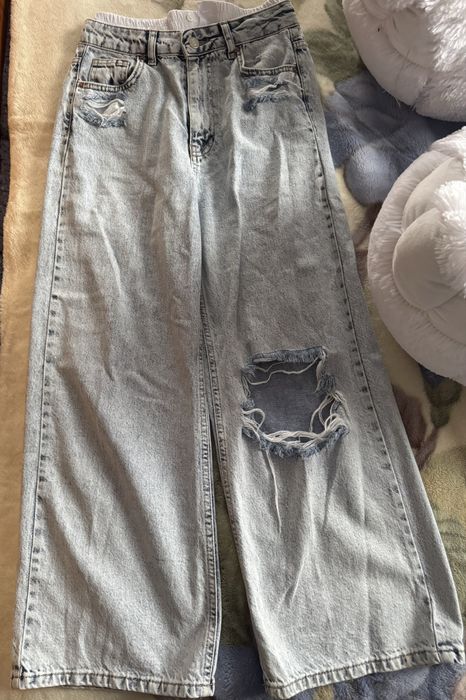 Широкі Джинси, блакитні