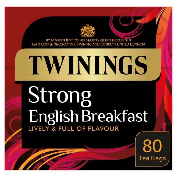 Англійський чай Twinings-Strong English Breakfast, 80 пакетиків, 250 г