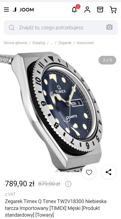 Zegarek Timex Q Reissue vintage TW2V18300