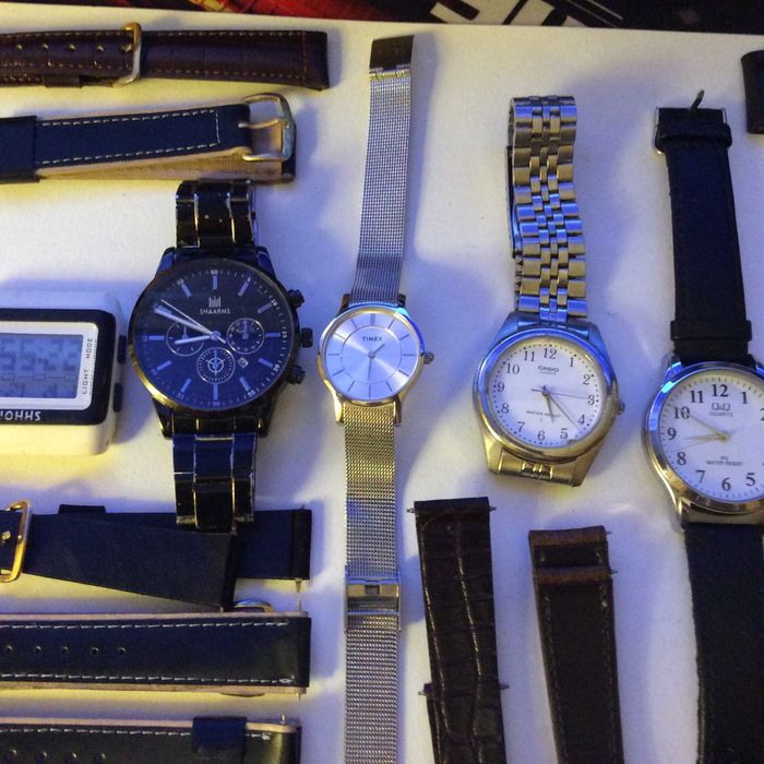 Zegarki 7 szt plus paski