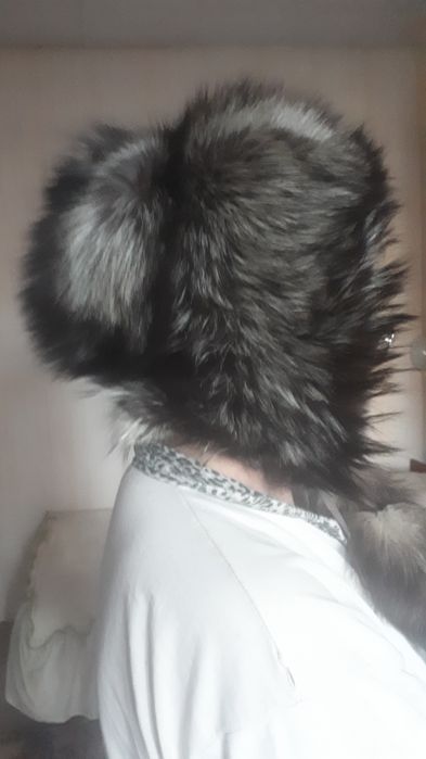 Шапка чернобурка капор