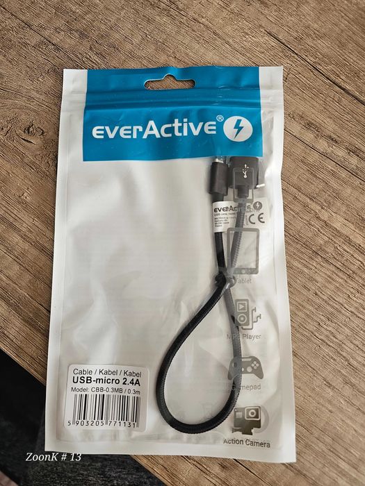 Kabel USB A - microB Kabel USB 0,3 m